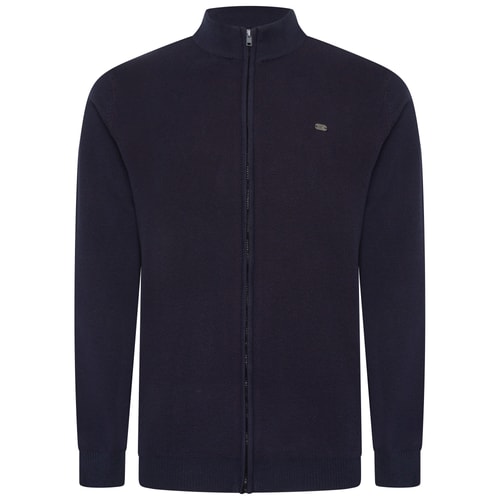 KAM Zip Thru Cardigan Navy